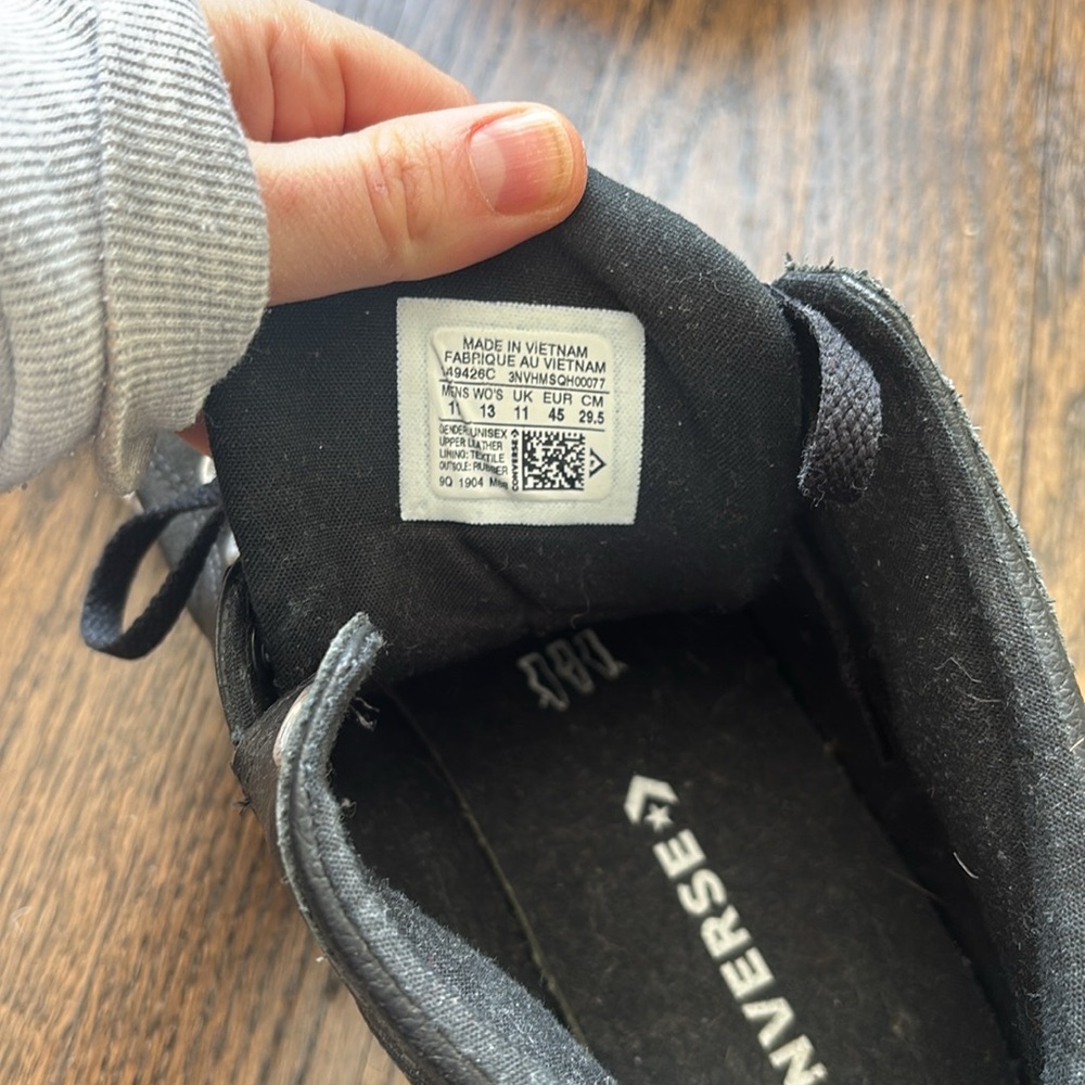 Like new- Mens Converse CHUCK TAYLOR ALL STAR HIGH STREET MID LEATHER - Picture 3 of 3